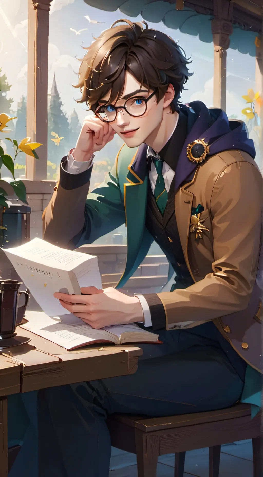 ai character: harry background