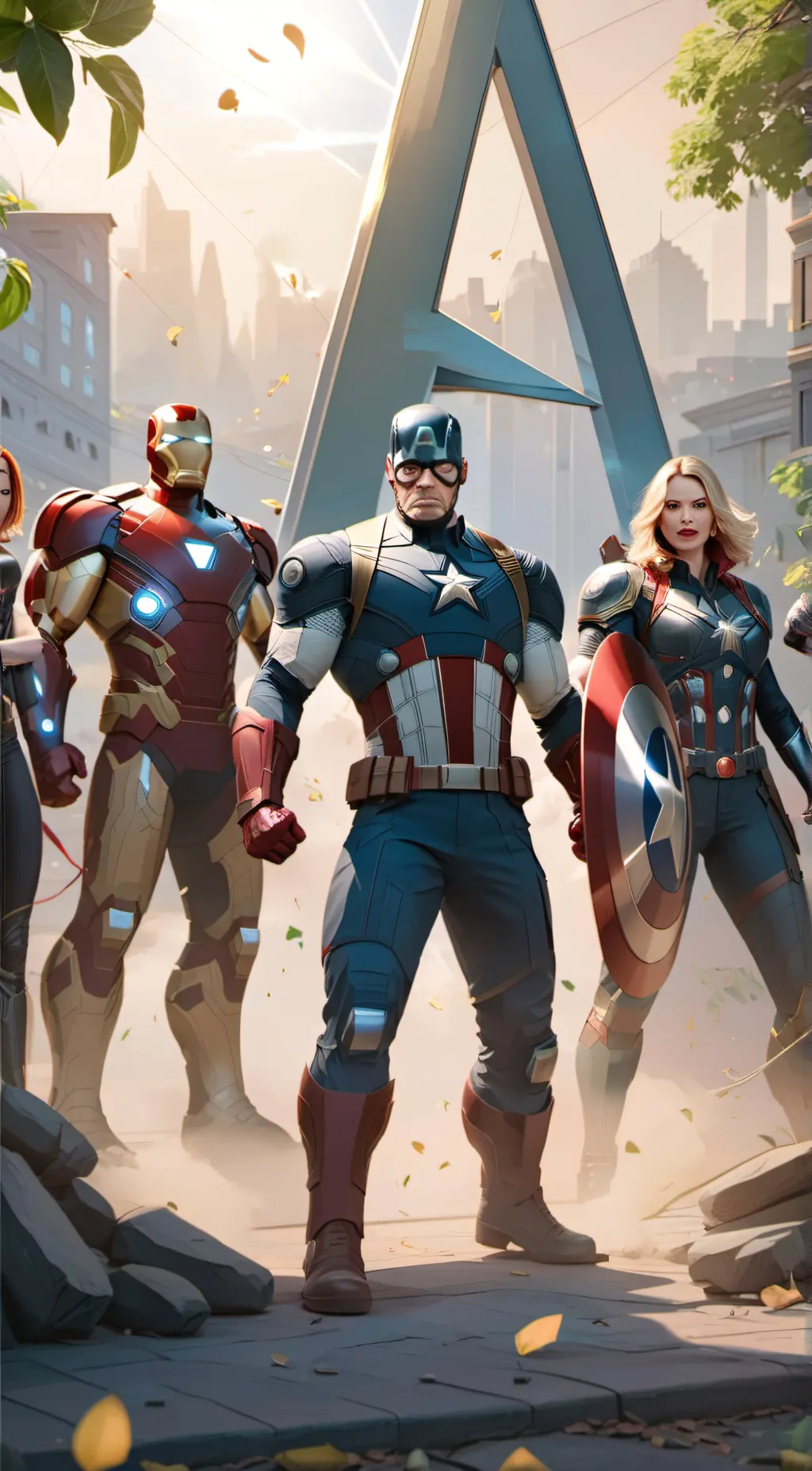 ai character: Avengers Drink background