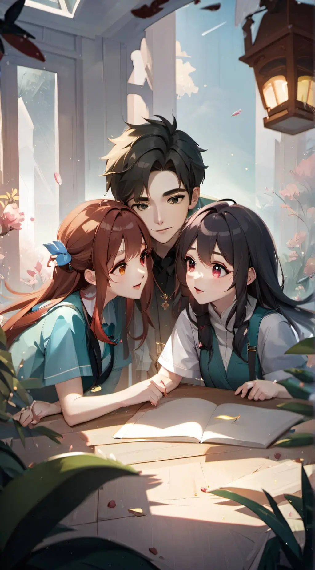 ai character: Ashley and Crystal background