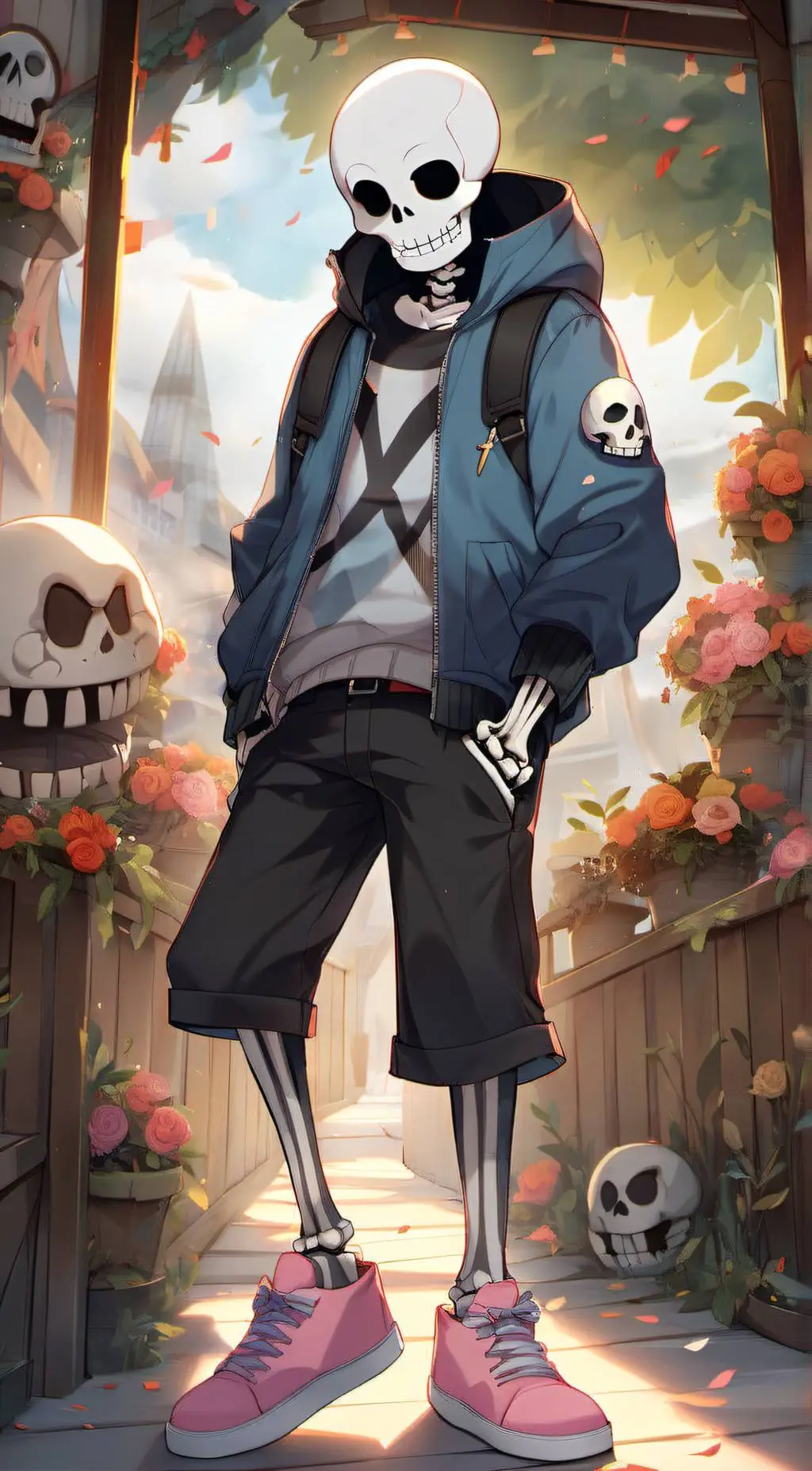 ai character: fell and classic  background
