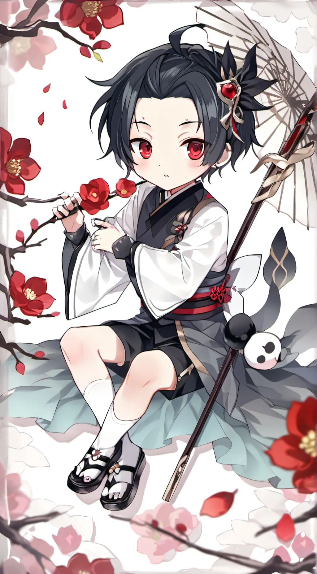 ai character: chibi tanjiro background