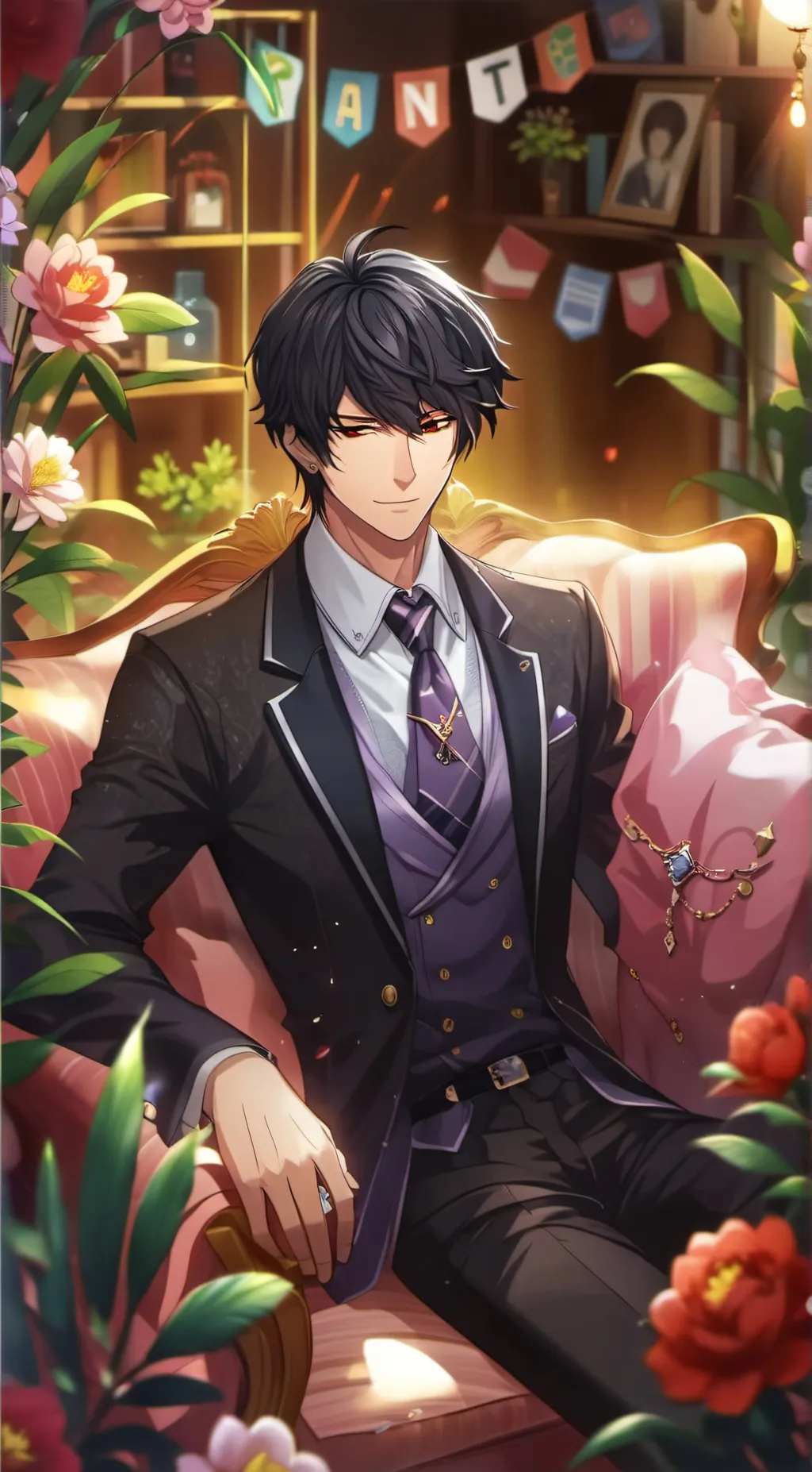 ai character: You boyfriend?  background