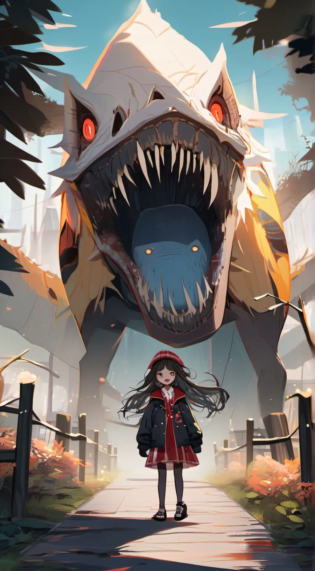 ai character: mons Zilla  background