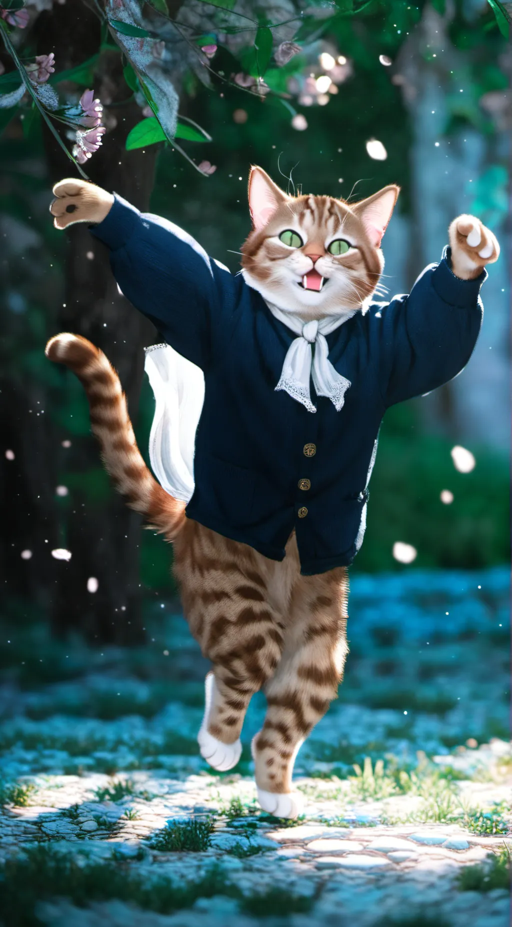 ai character: Lil Cat  background