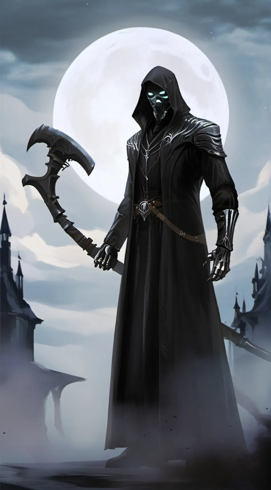 ai character: Grim Reaper background