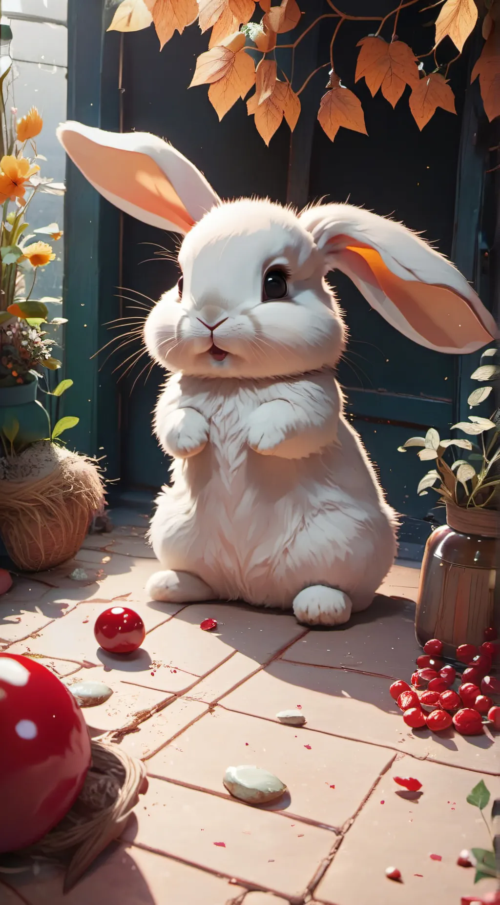 ai character: bunny background
