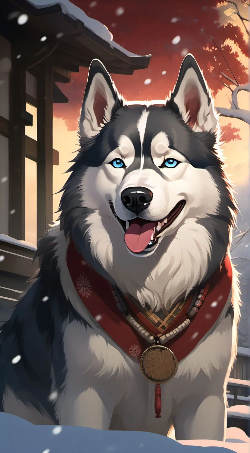 ai character: Fluffy background
