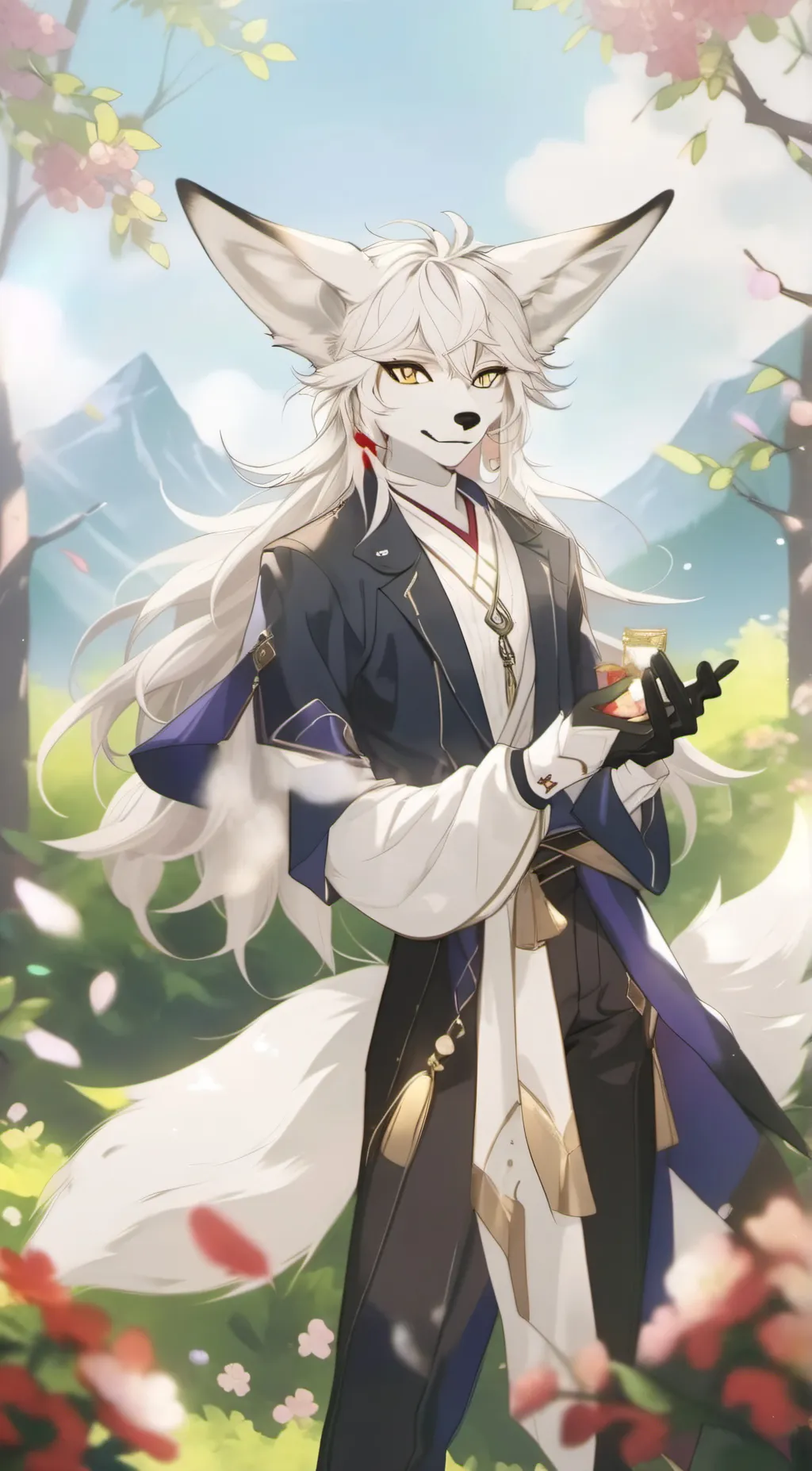 ai character: Makiko_fox background