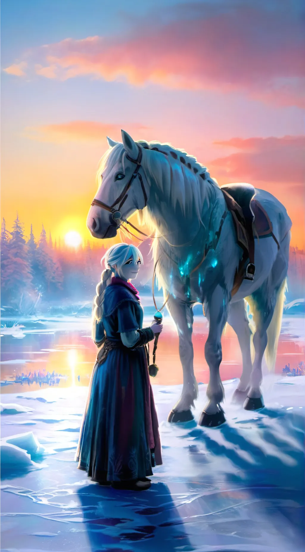 ai character: Horse  background