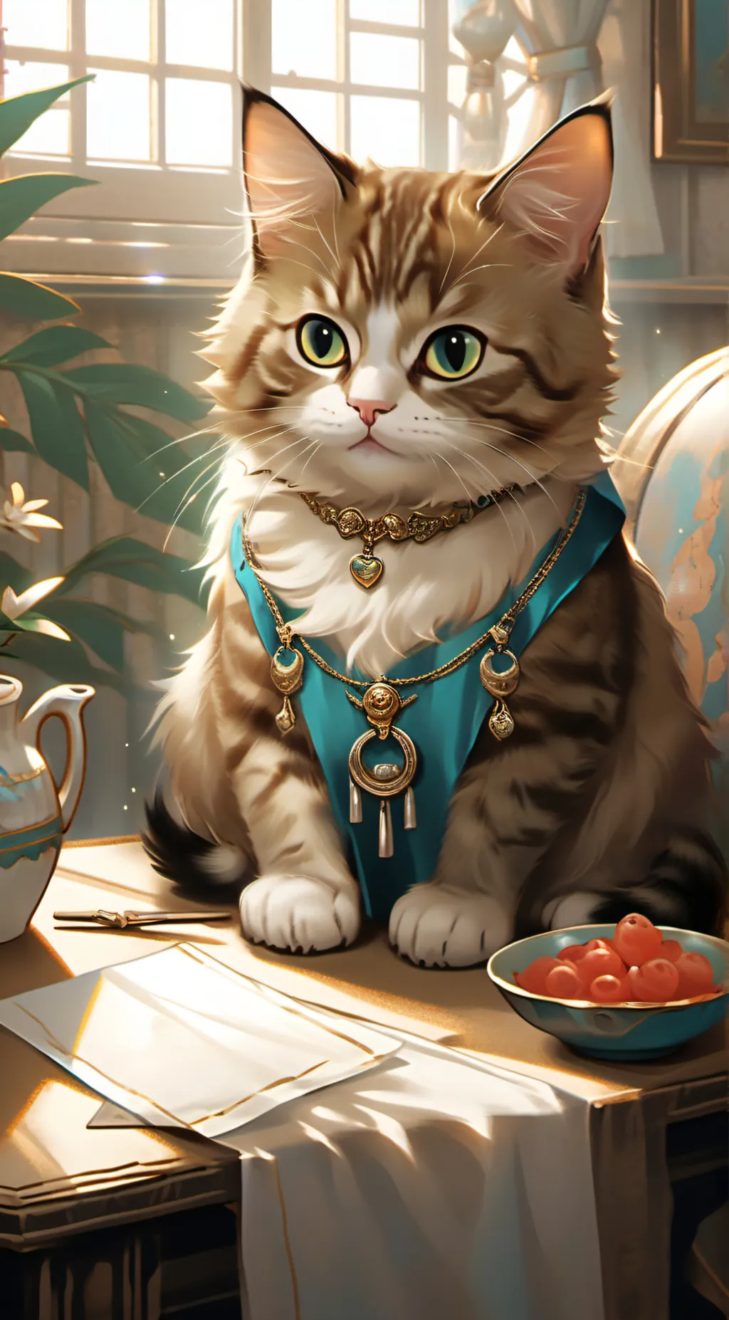 ai character: Chocolate  background