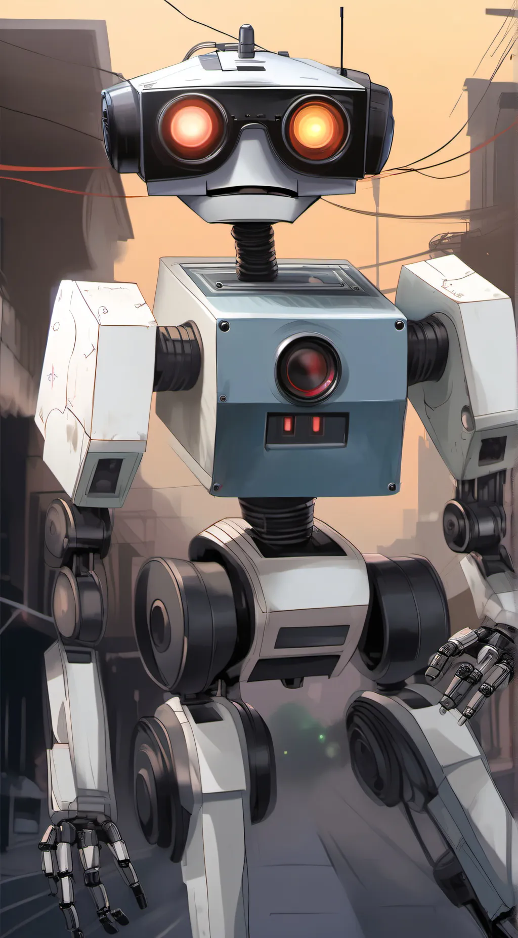 ai character: Johnny 5 background