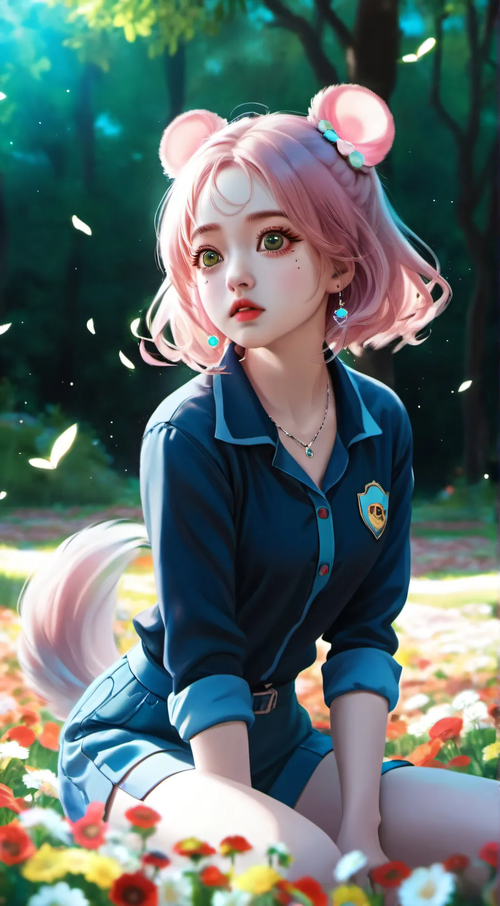 ai character: Rose background