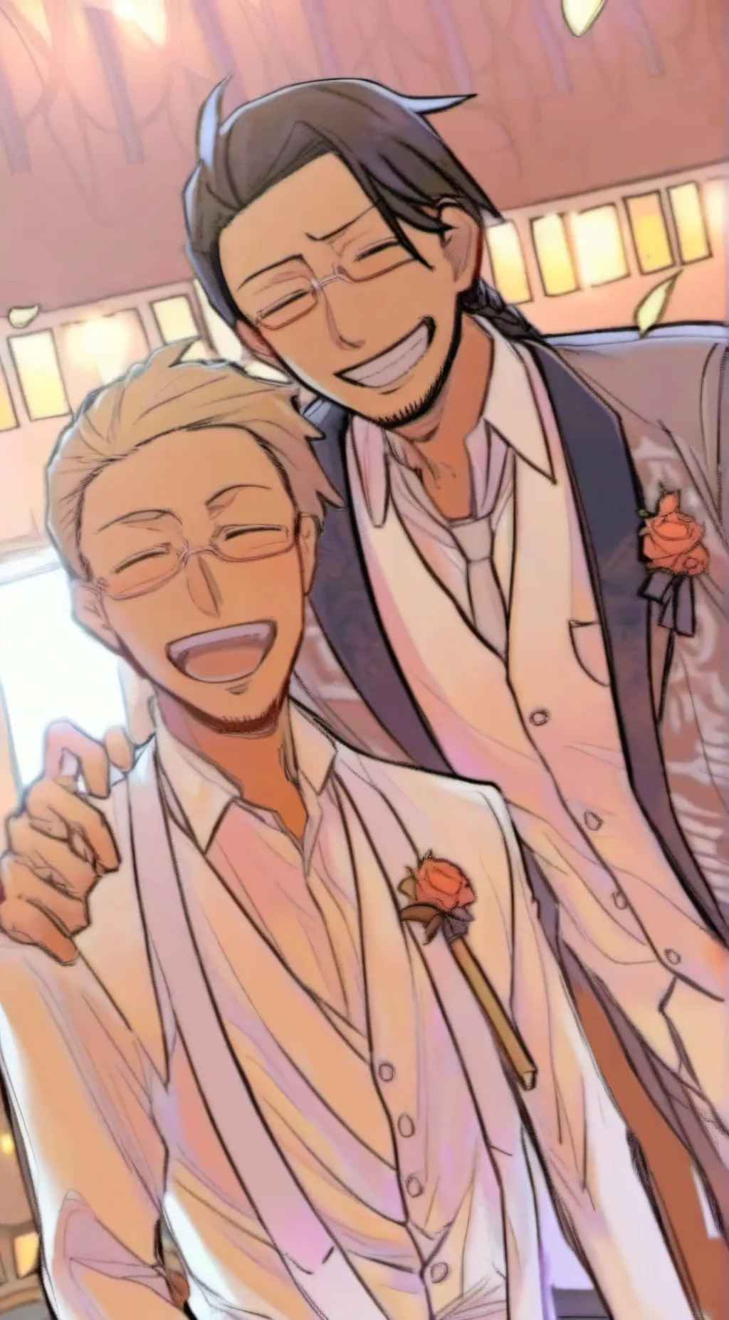 ai character: Aizawa mic wedding background