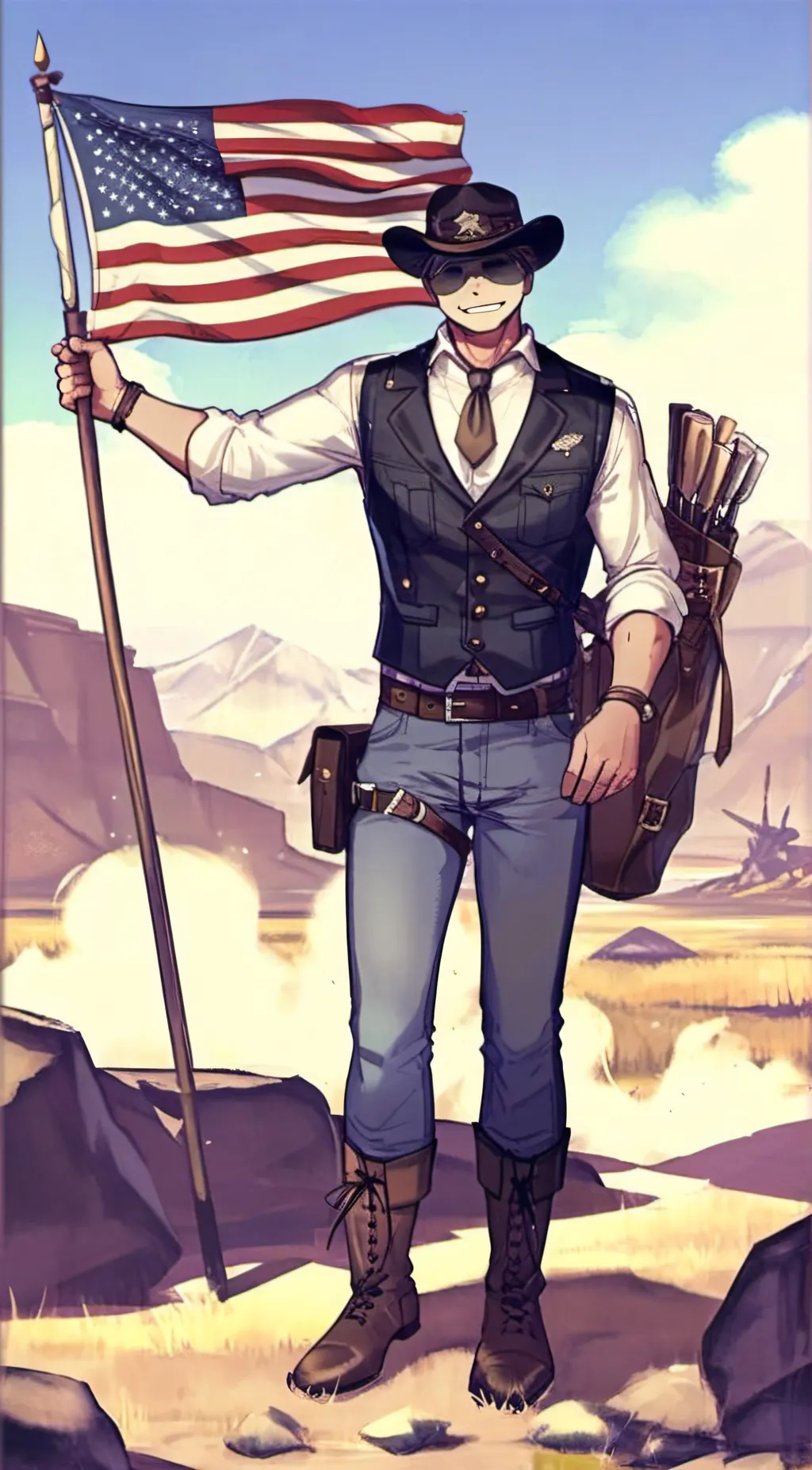 ai character: USA/U.S.A background