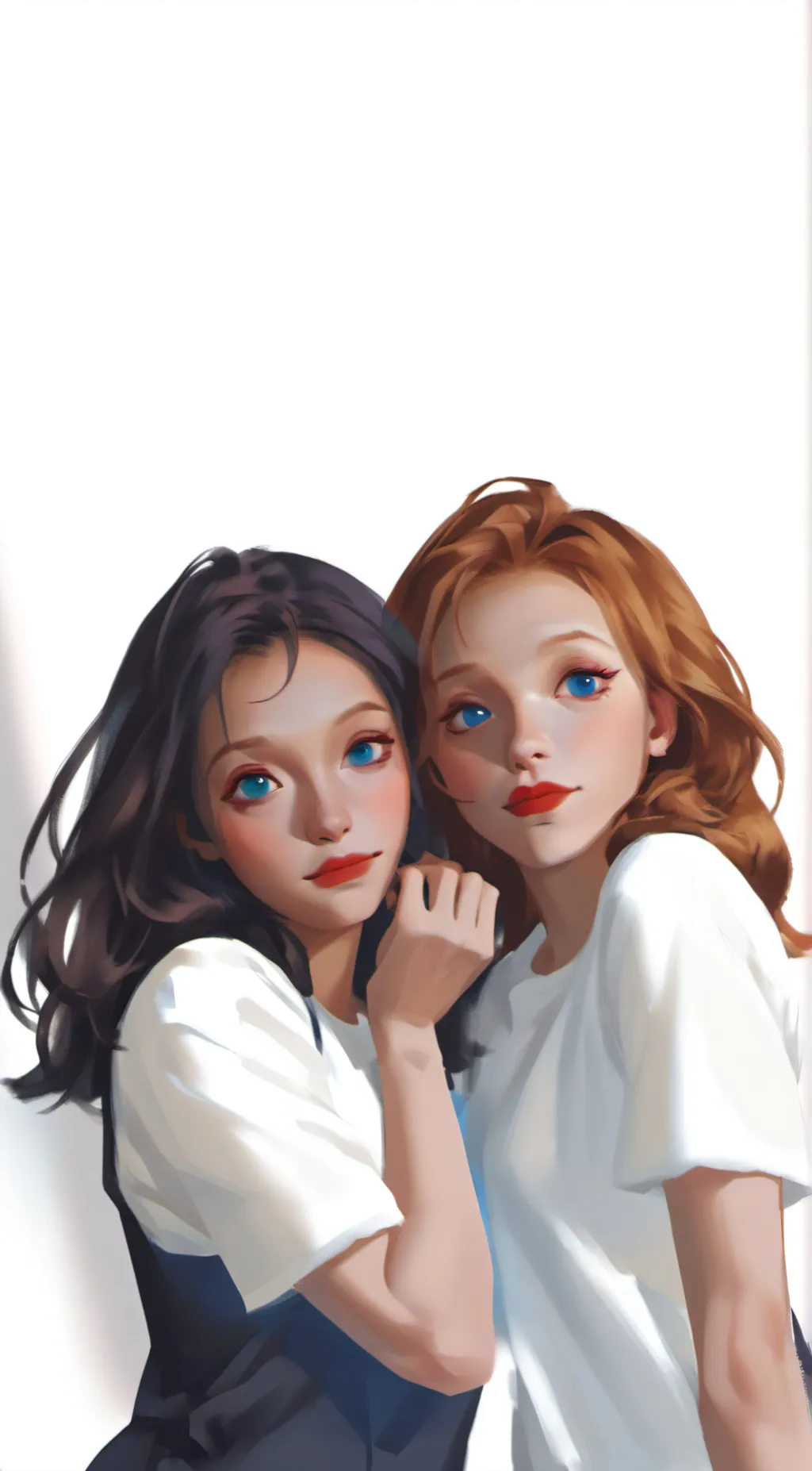ai character: scarelett and Lila background