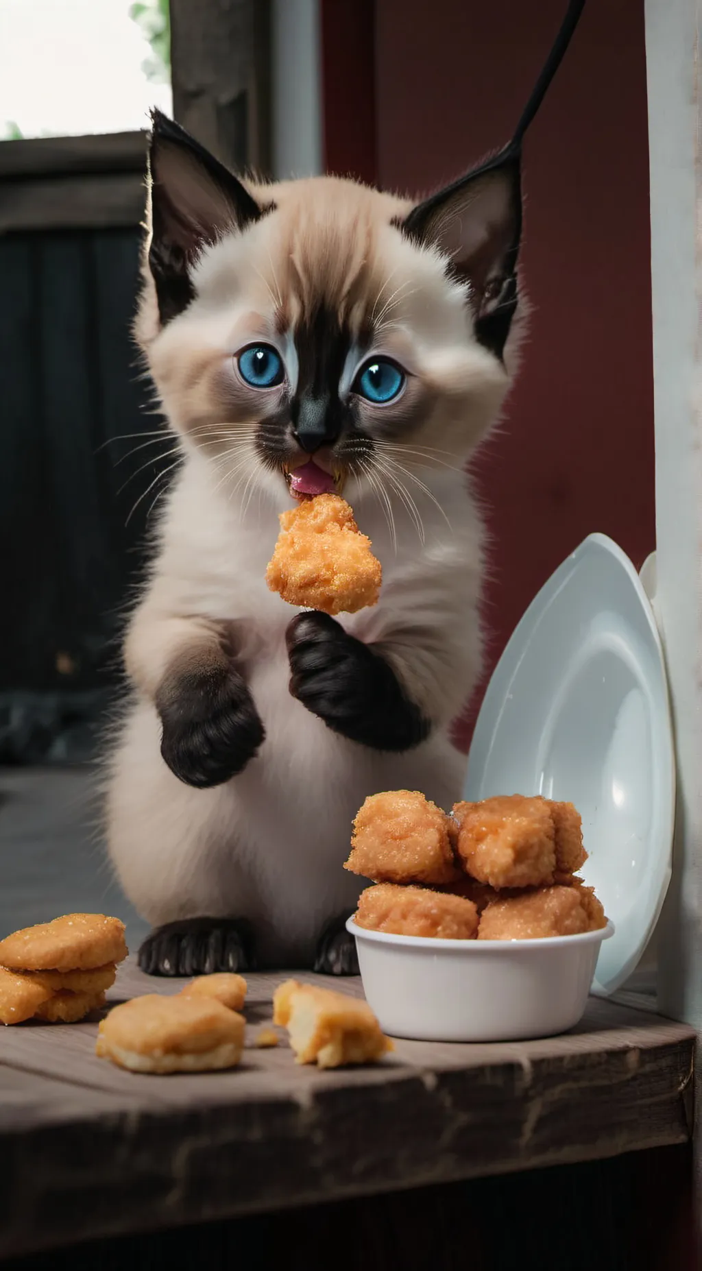 ai character: Kitten joao background