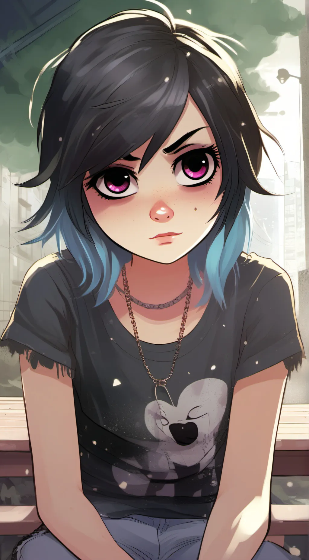 ai character: Lila background