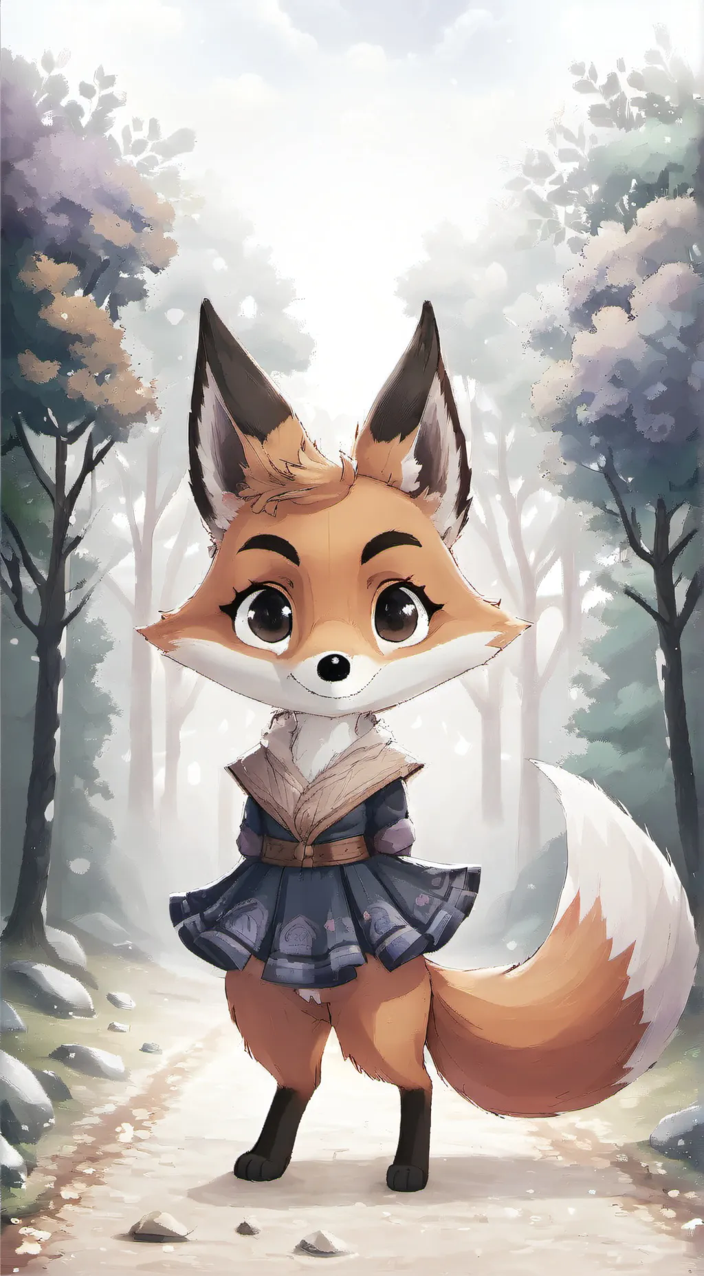 ai character: Nix the fox background