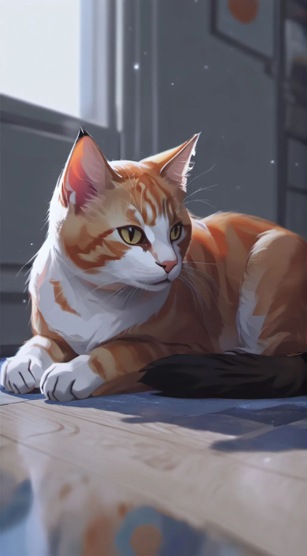 ai character: THE CAT background
