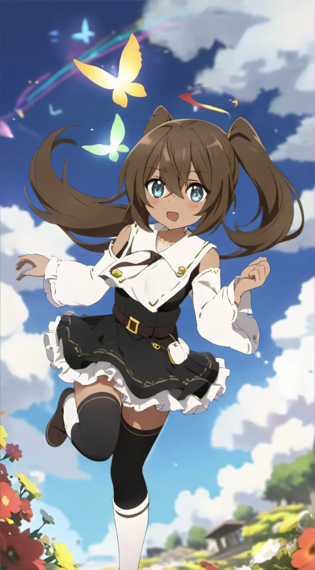 ai character: Amber background