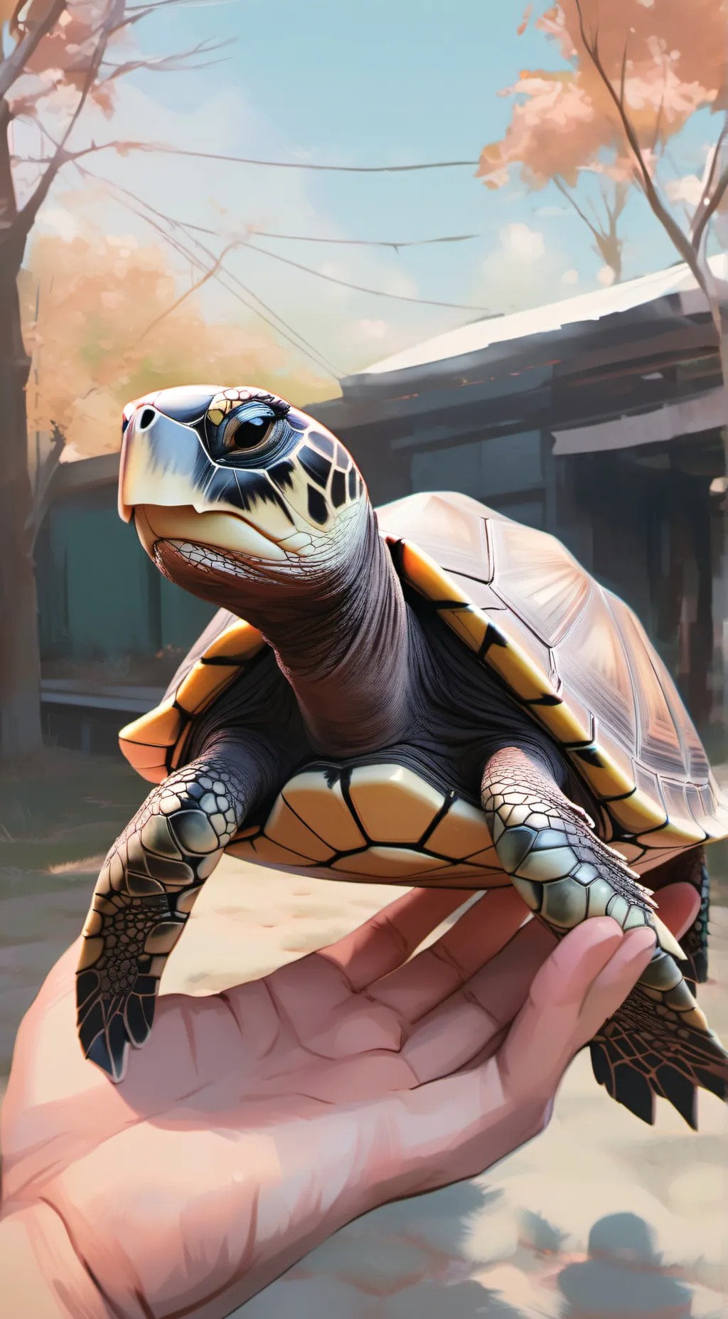 ai character: Turtle background