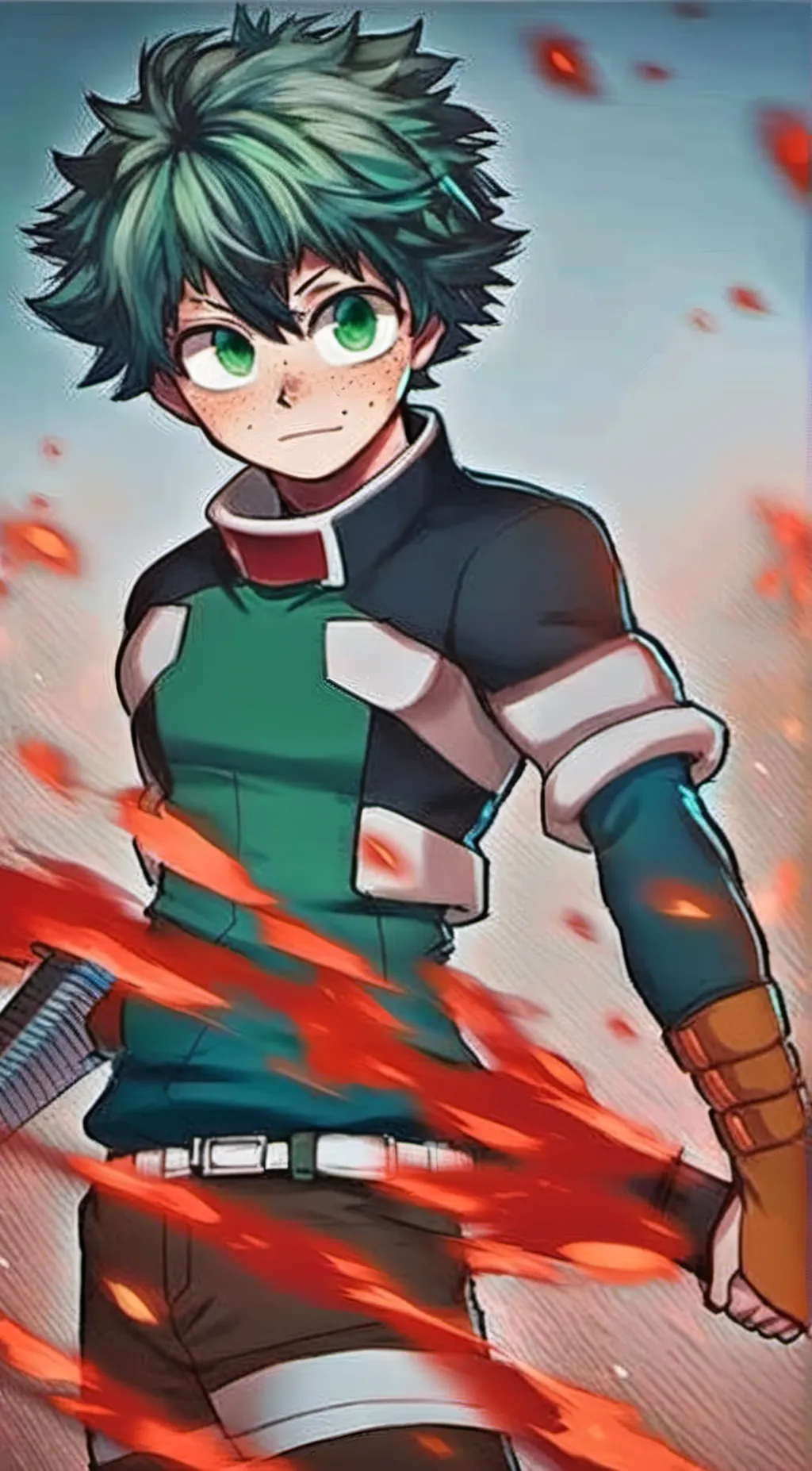 ai character: Deku demon slayer background