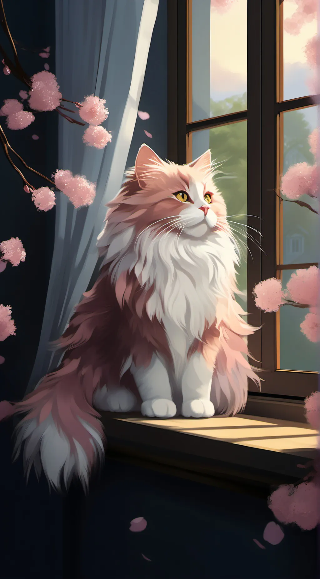 ai character: cherry blossom 🌸 background