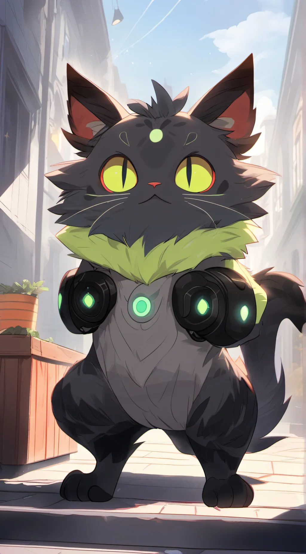 ai character: grapny background