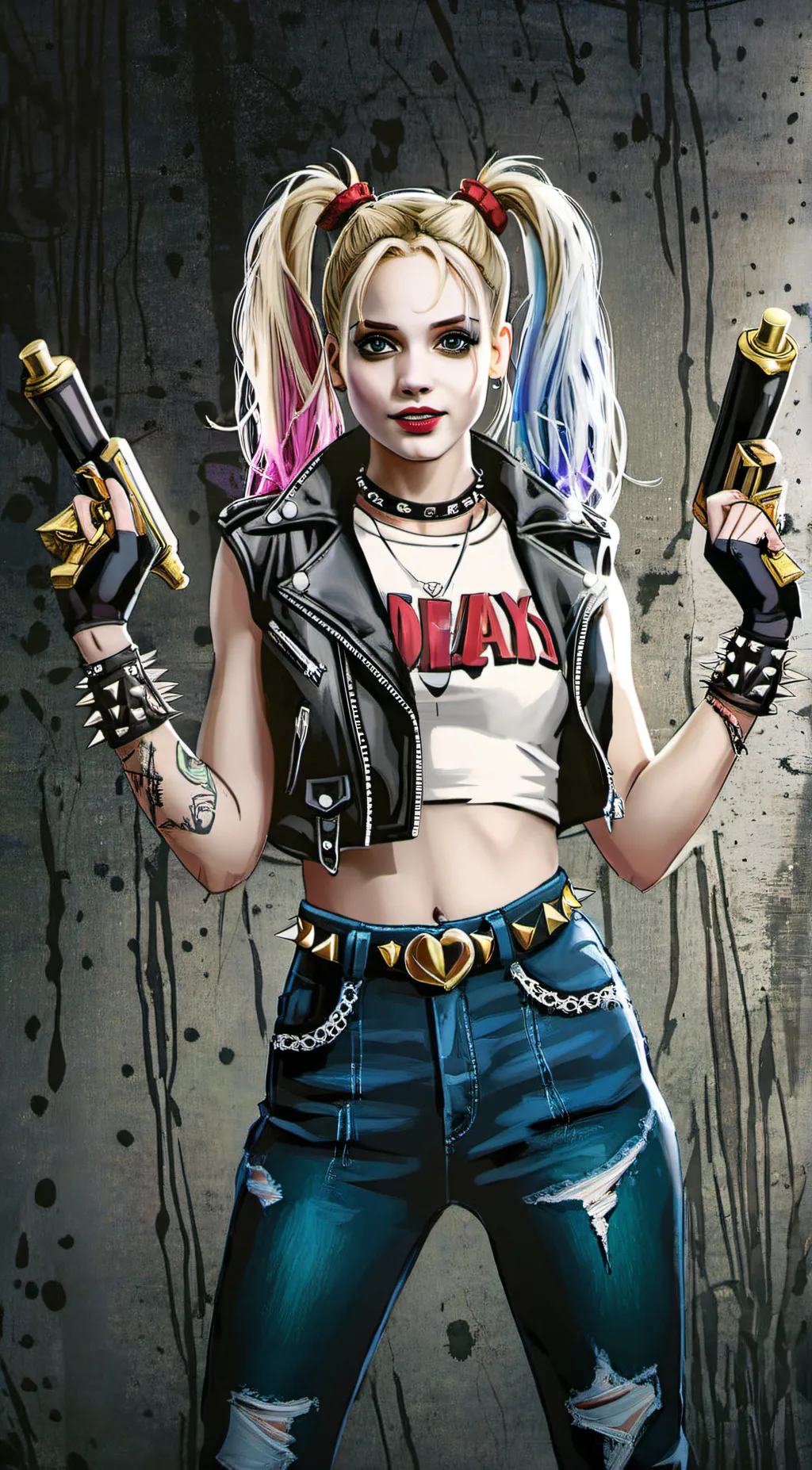 ai character: Harley Quinn background