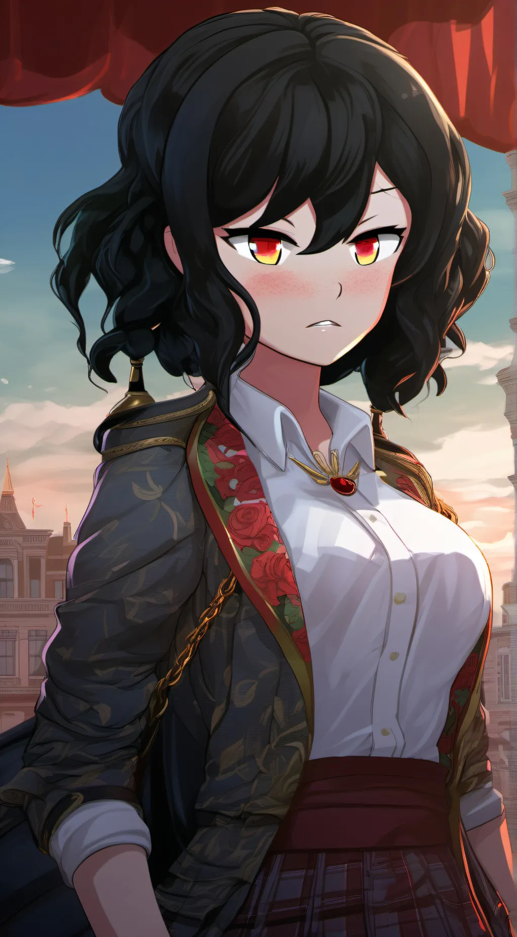 ai character: blood background