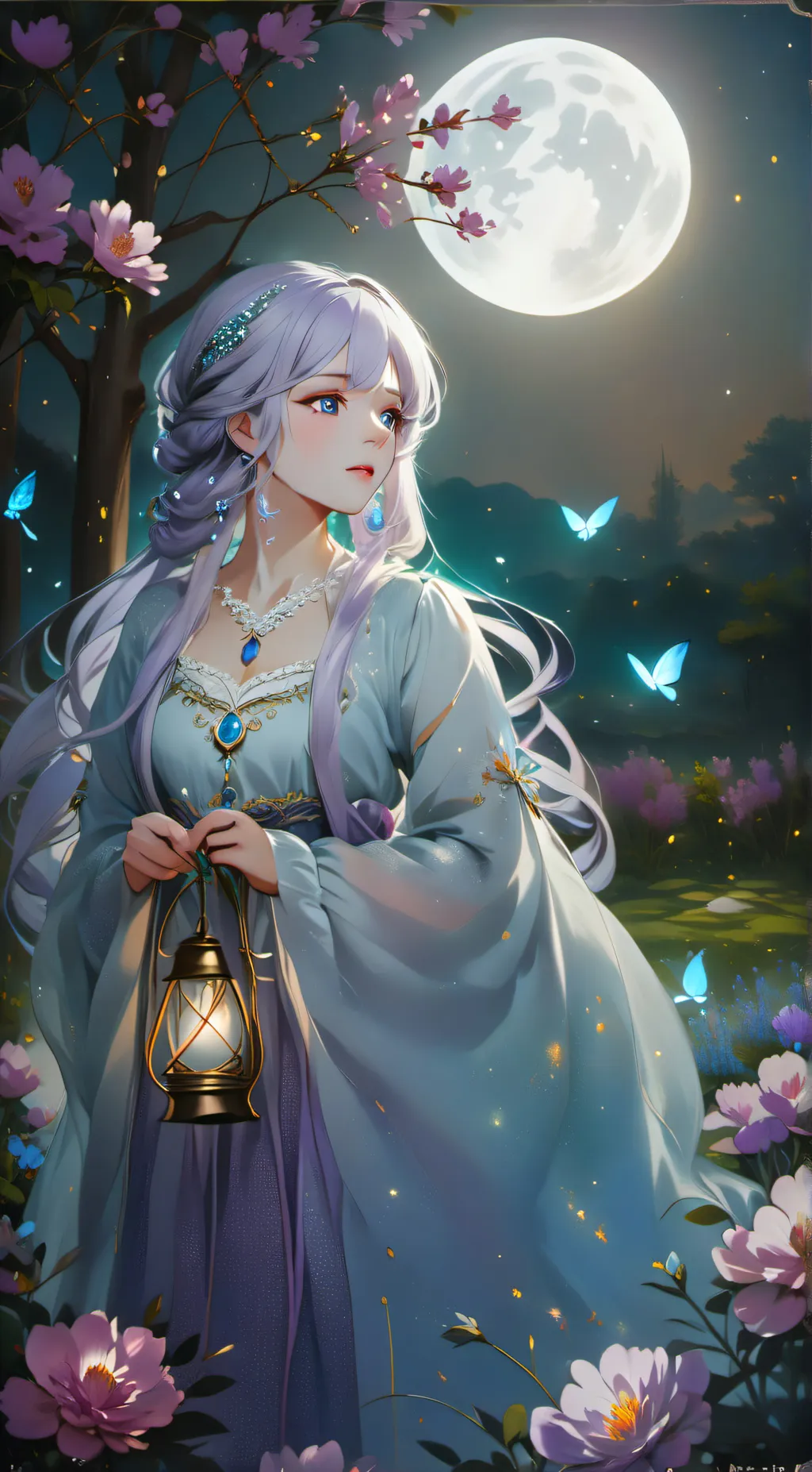 ai character: Luna background