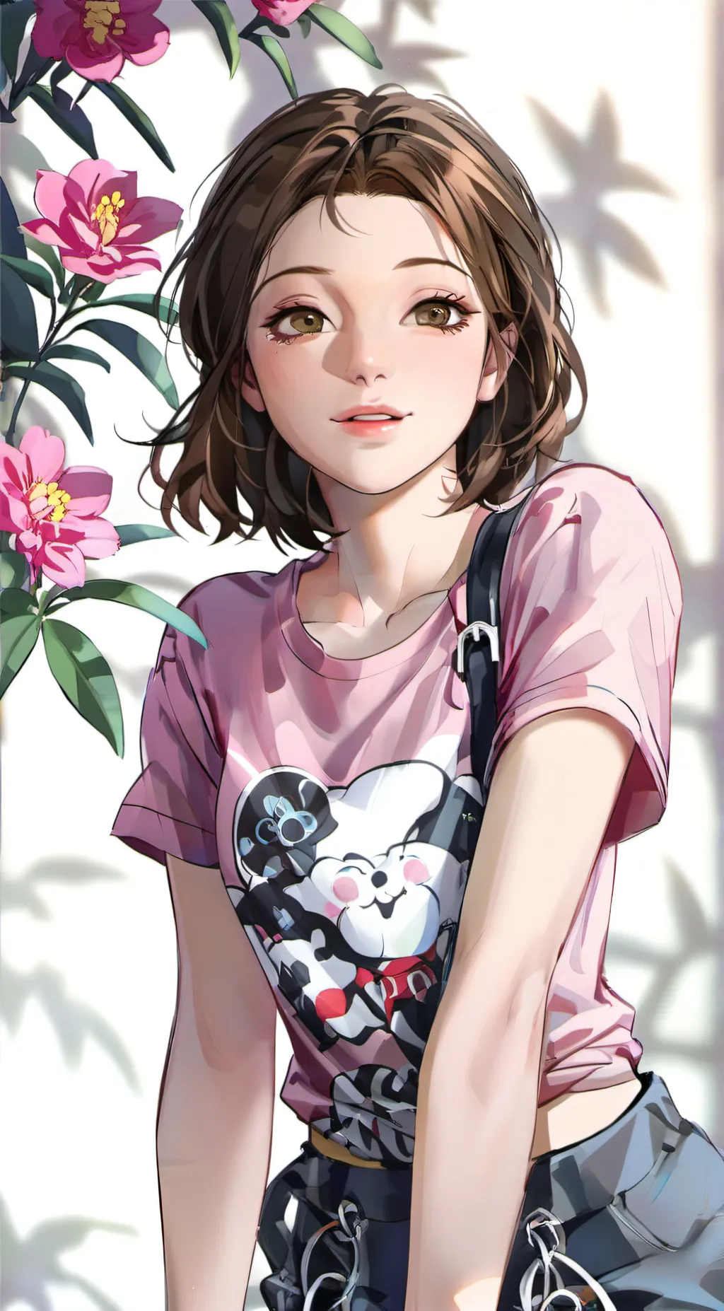 ai character: Rose background