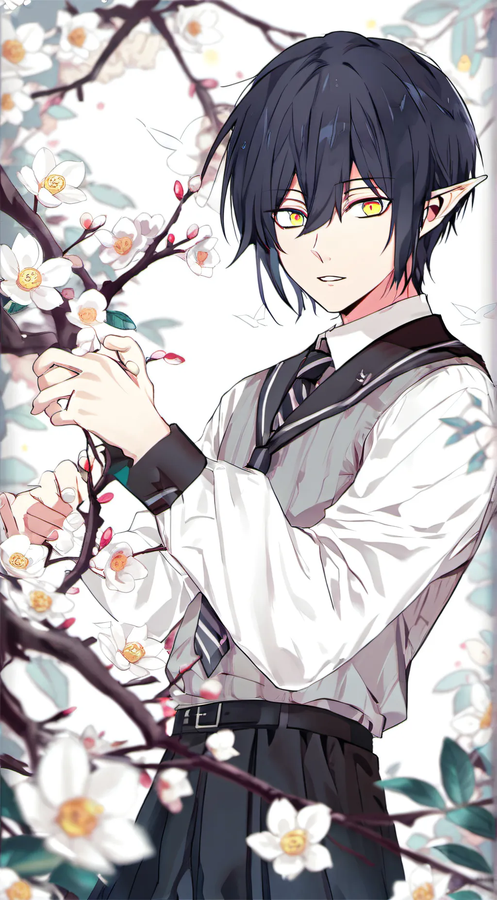 ai character: 🖤💜Tamaki Amajiki💜🖤 background