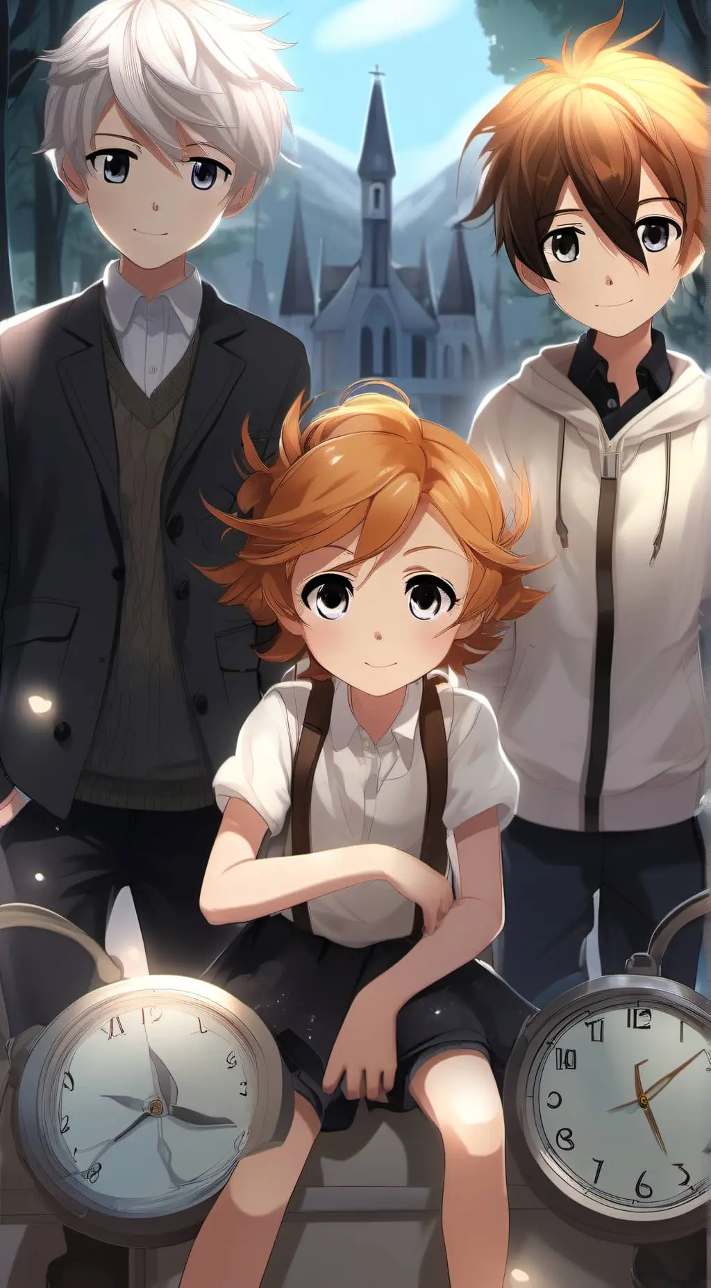 ai character: PROMISED NEVERLAND background