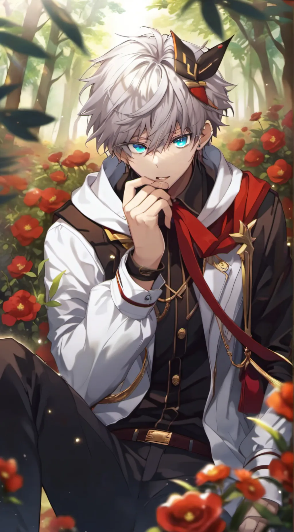 ai character: Killua  background