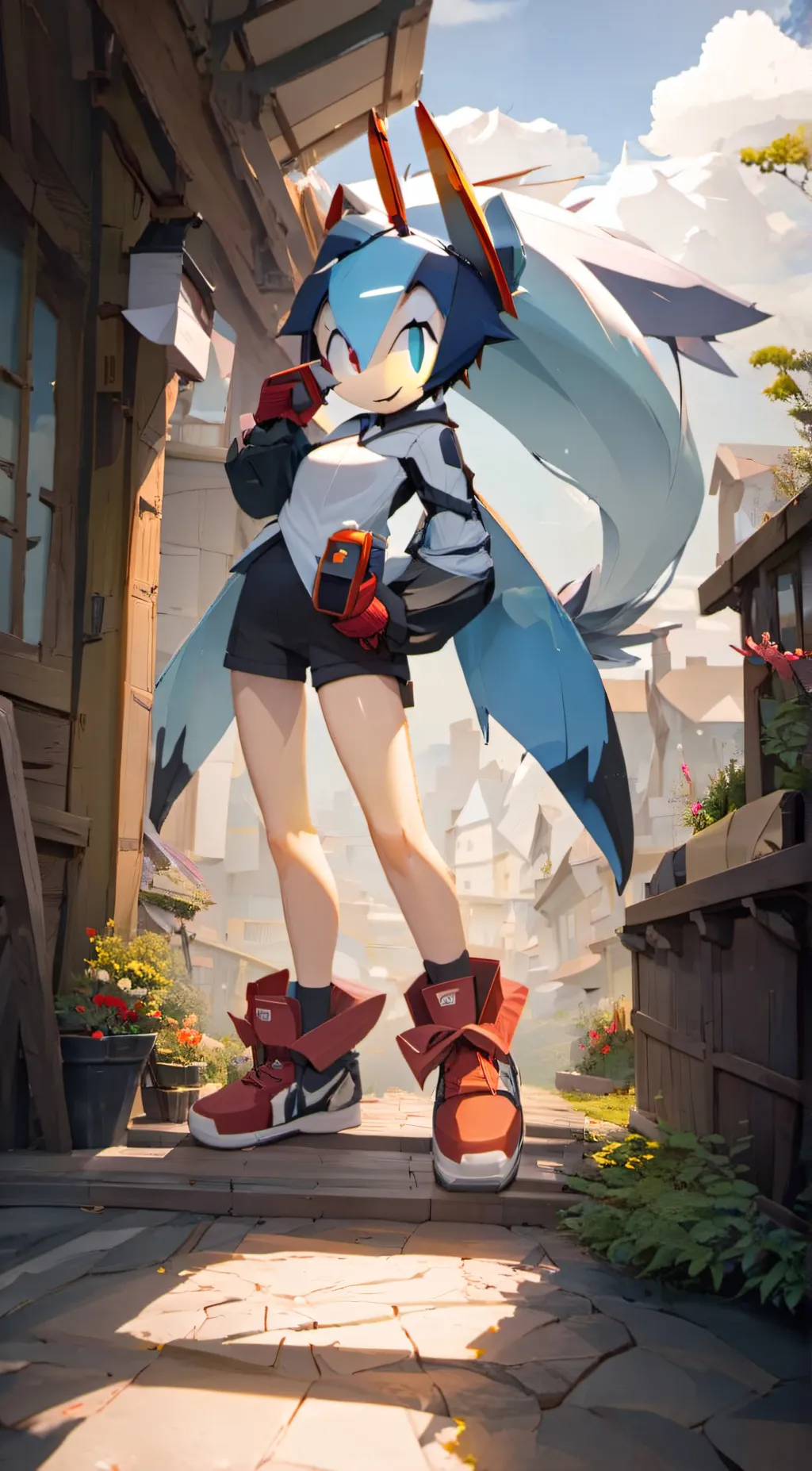 ai character: snica background