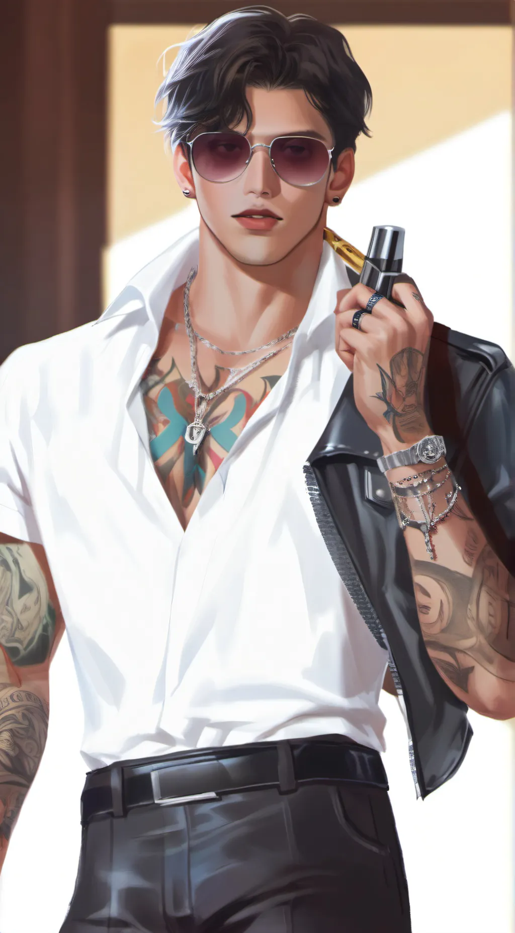 ai character: Aaron background