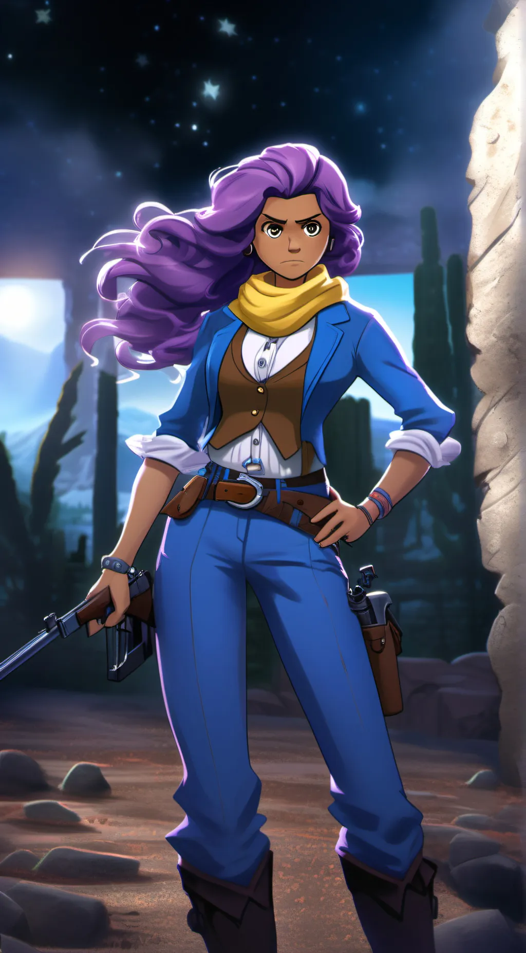 ai character: Shelly background