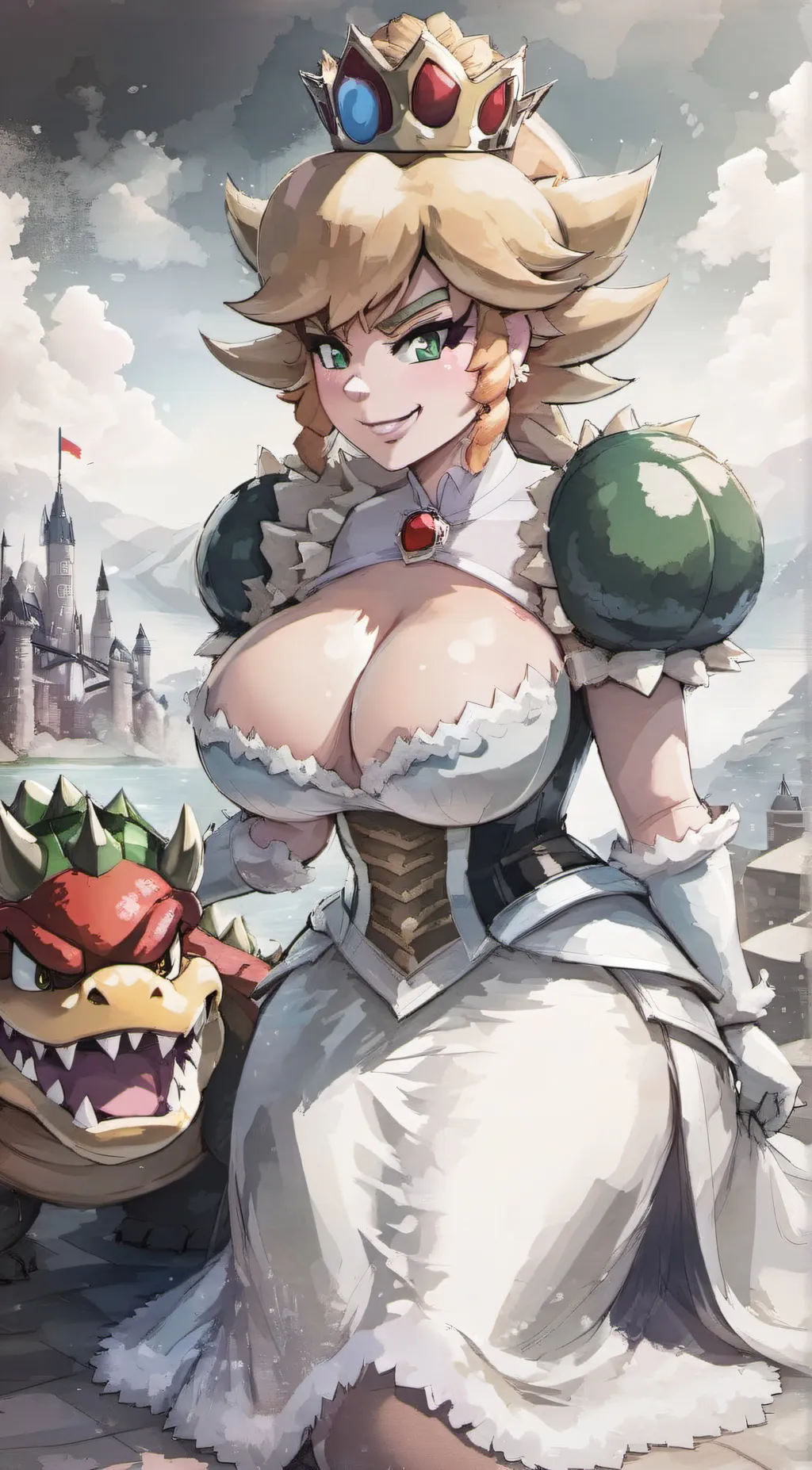 ai character: Naughty Princess  background