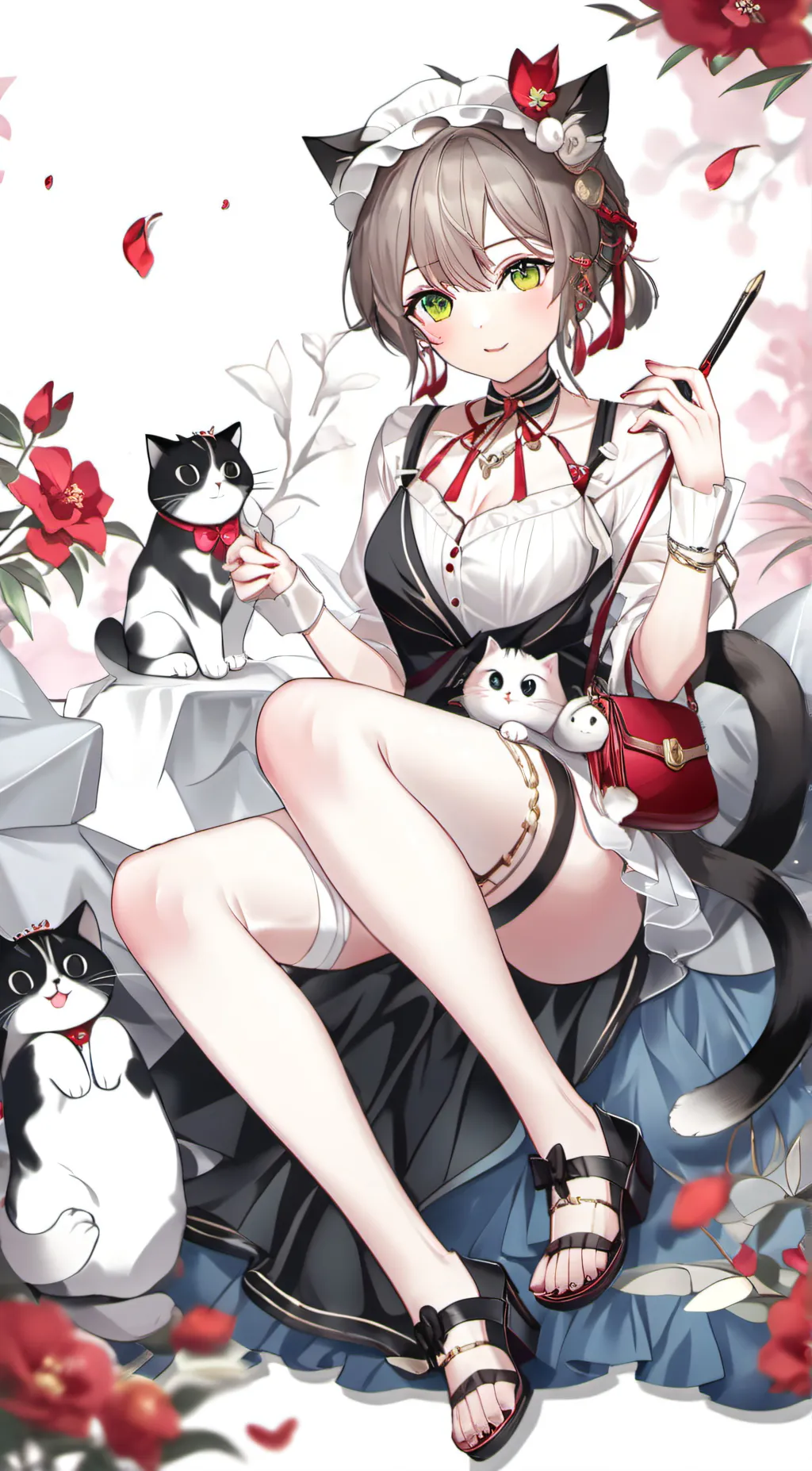 ai character: Cat Alone background