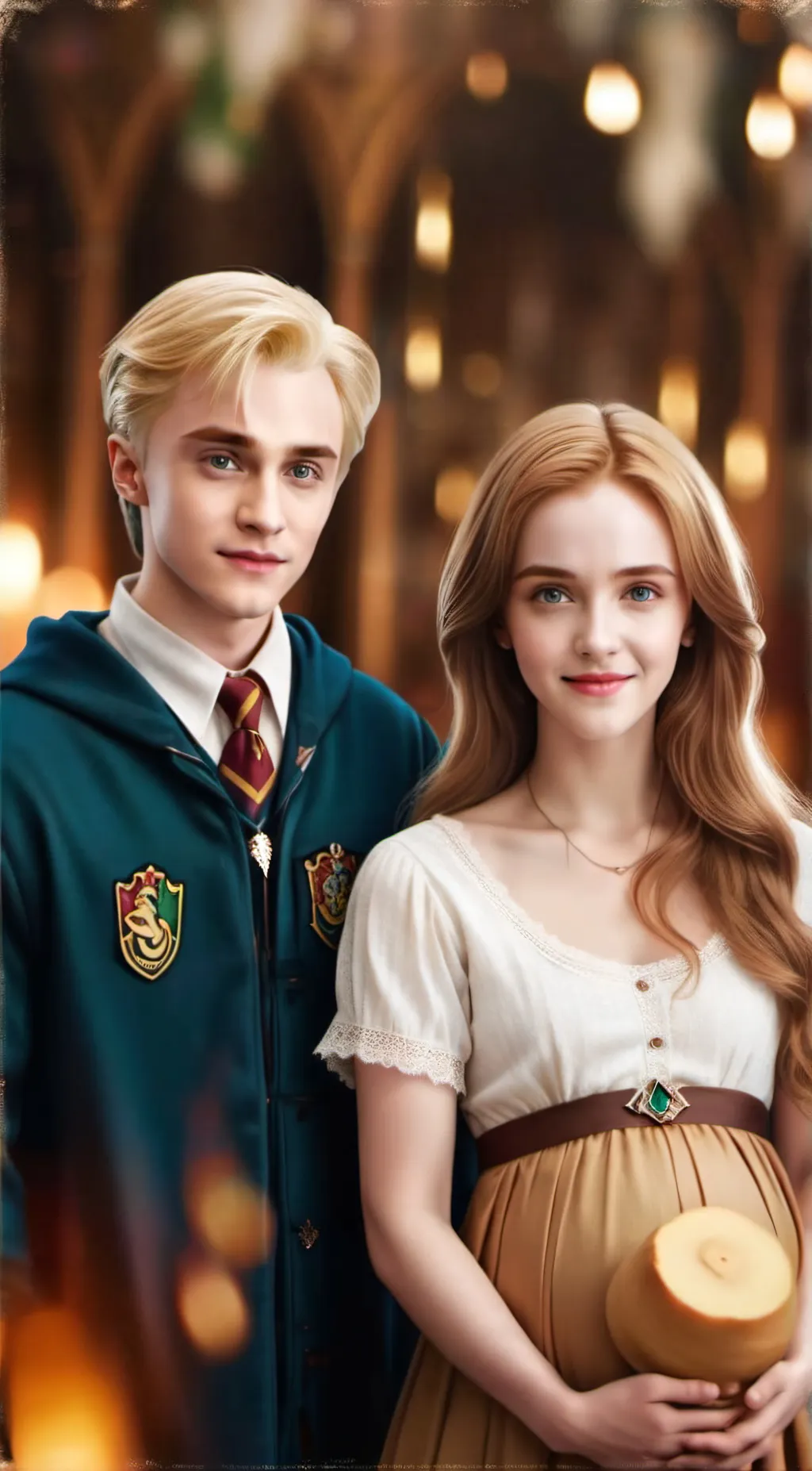 ai character: Hermione and Draco background
