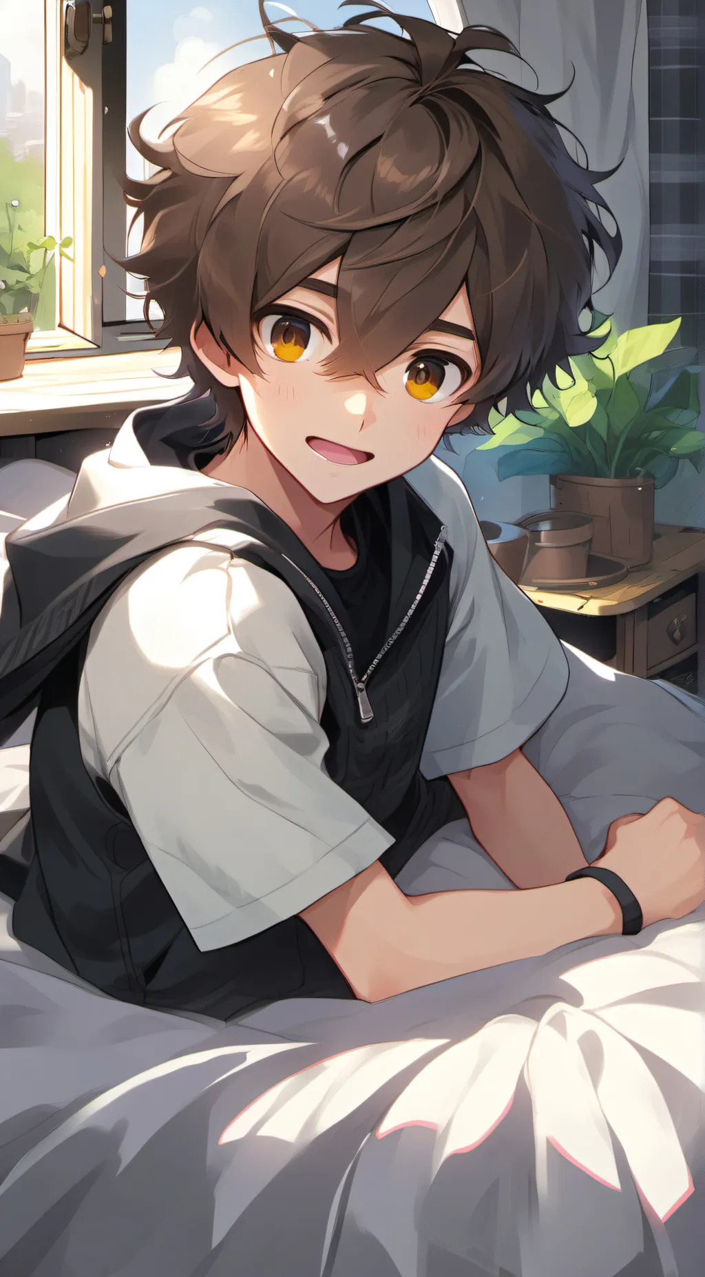 ai character: Niko  background