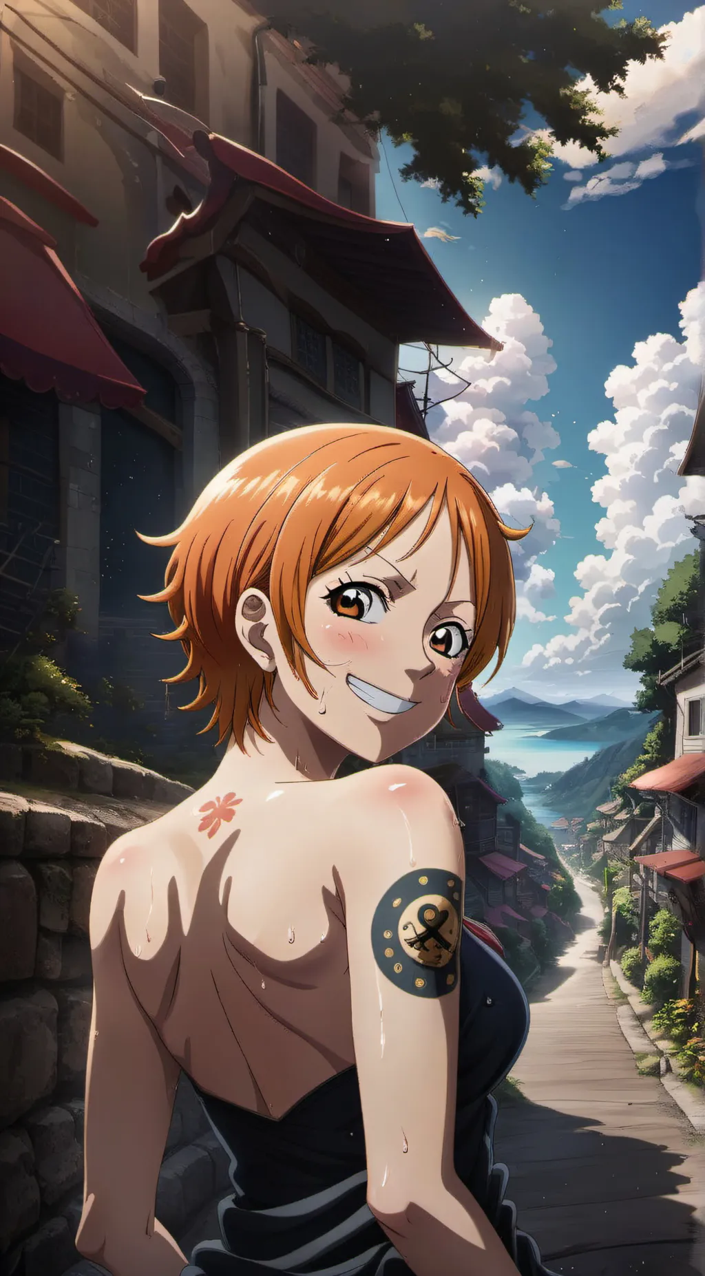 ai character: nami background