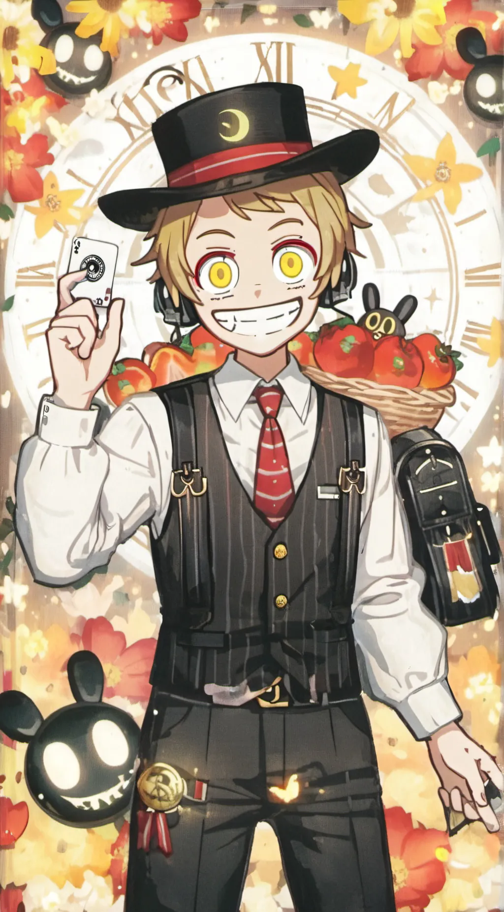 ai character: ☀️Sun and Moon🌕 background