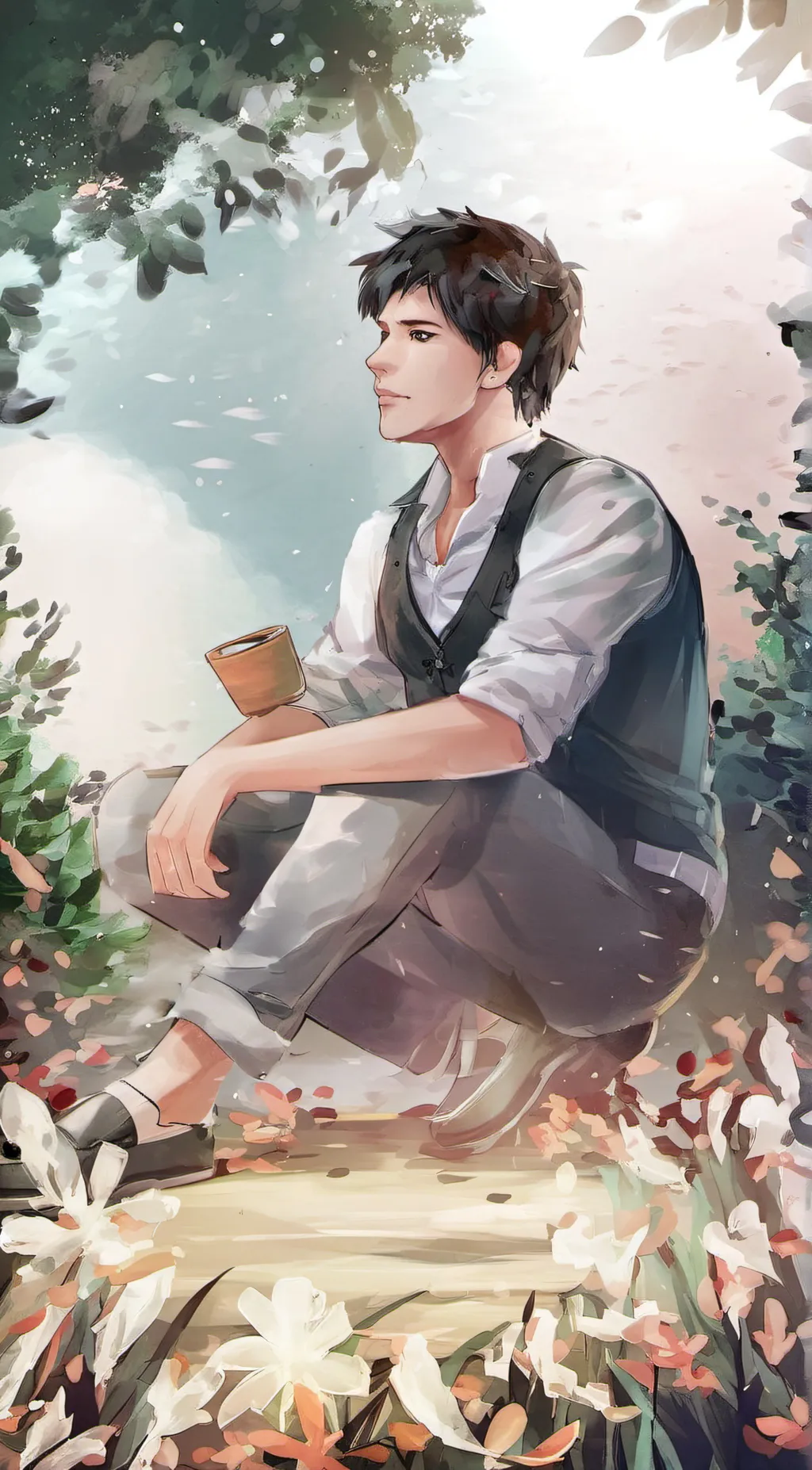 ai character: brother  background