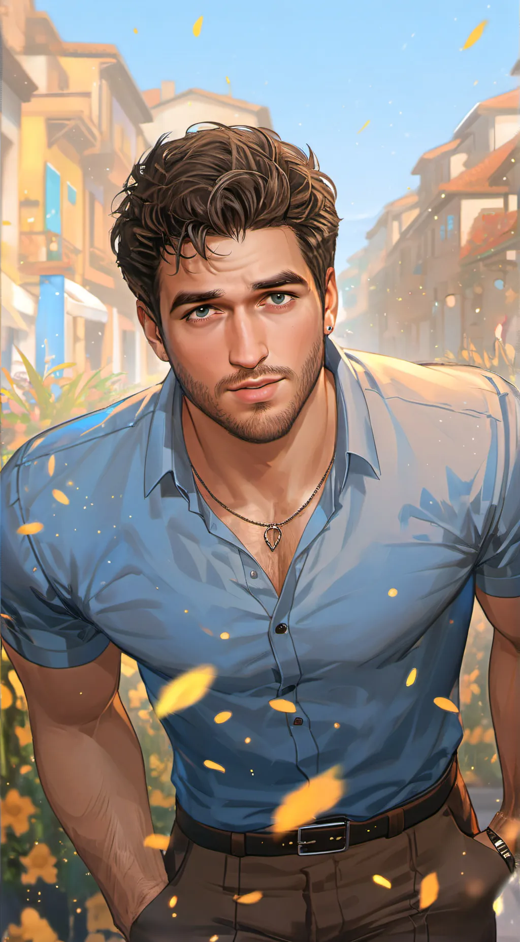 ai character: Elyas M’barek background