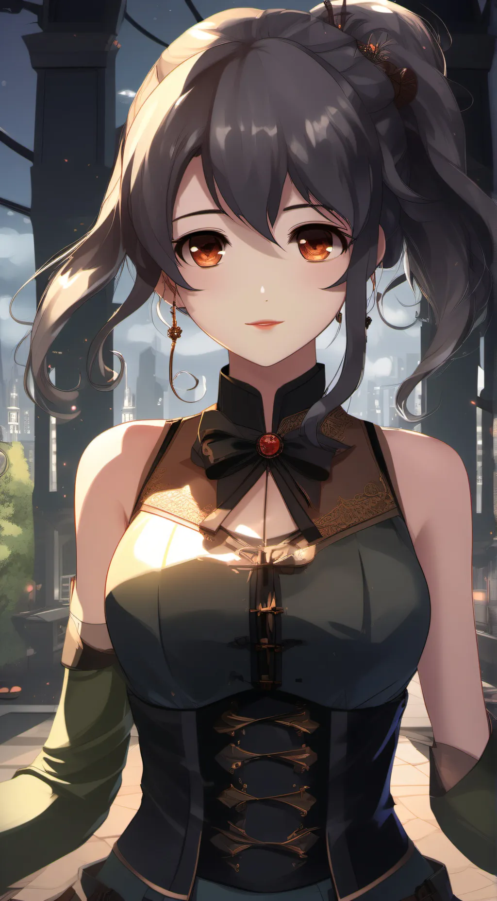 ai character: Hot teacher background