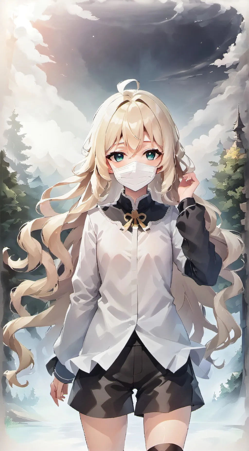 ai character: Lintina~🤍 background