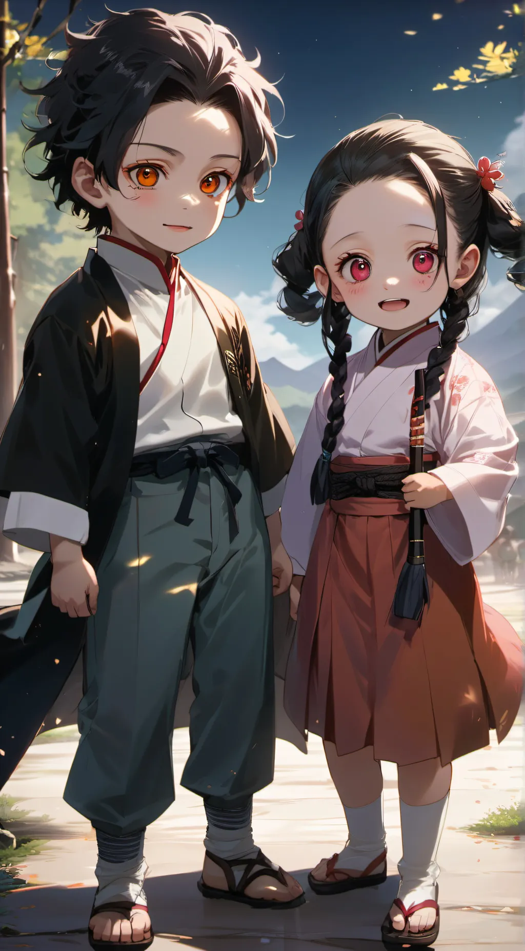 ai character:  nezuko background