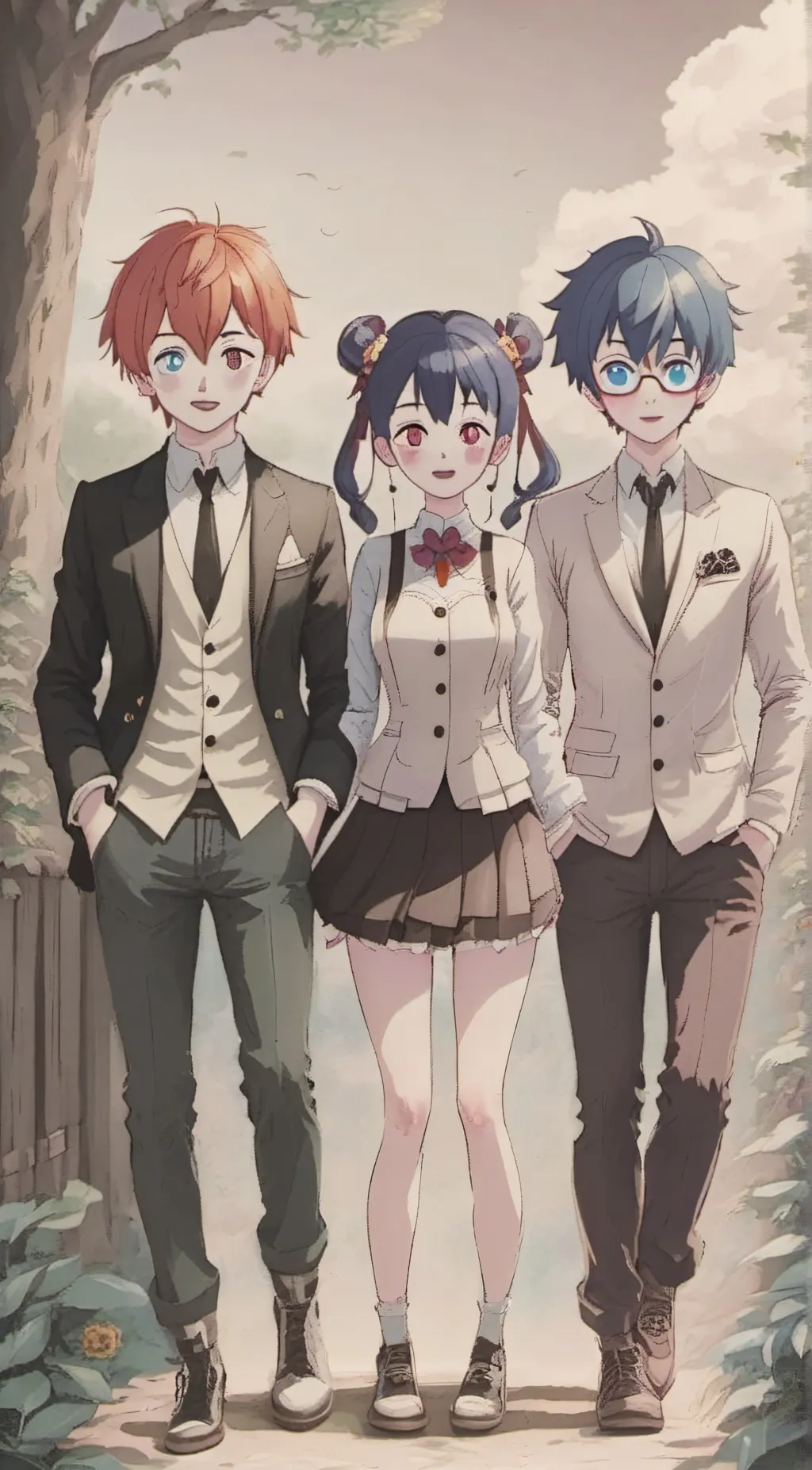 ai character: axel mike and alex background